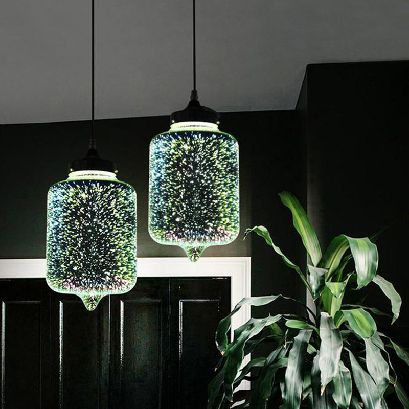 Modernista 1 bulbo de vidrio Kit de luz de vidrio blanco