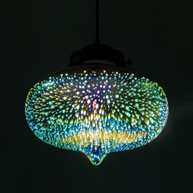 Modernista 1 bulbo de vidrio Kit de luz de vidrio blanco