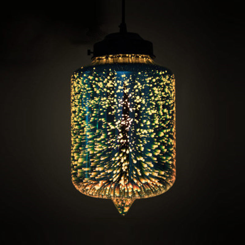 Modernista 1 bulbo de vidrio Kit de luz de vidrio blanco