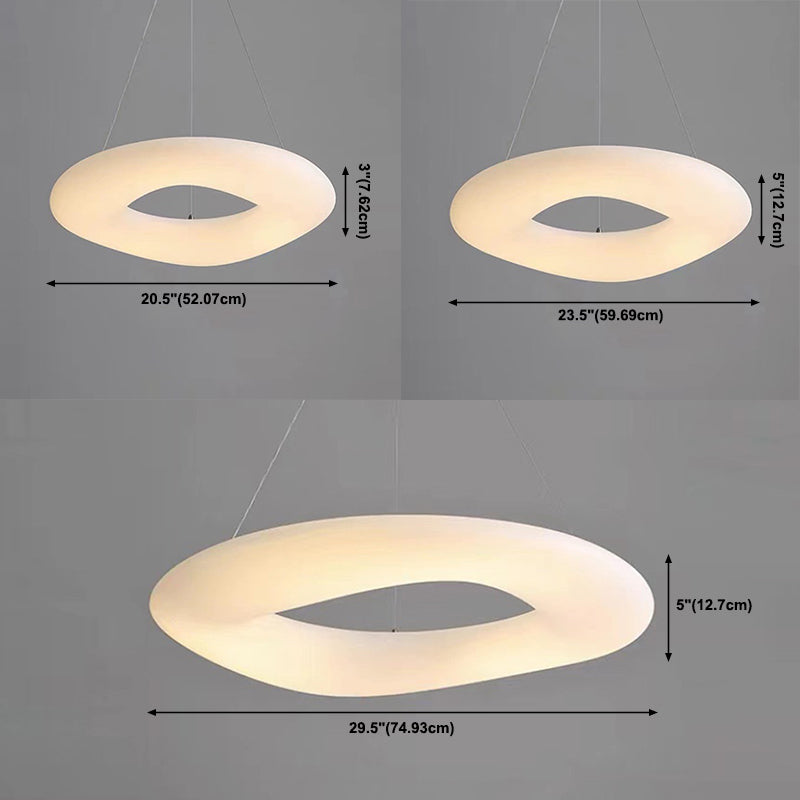 Lámpara colgante de LED de estilo simple moderno dormitorio de la sala de estar colgante