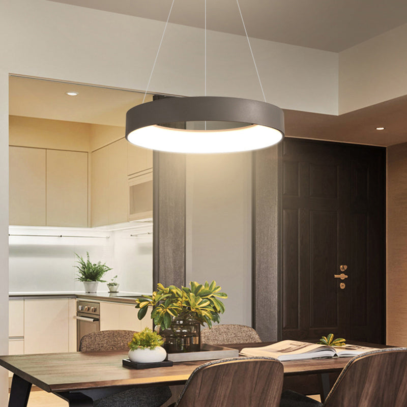 Modern Simple Style LED Pendant Light Living Room Hanging Light Fixture