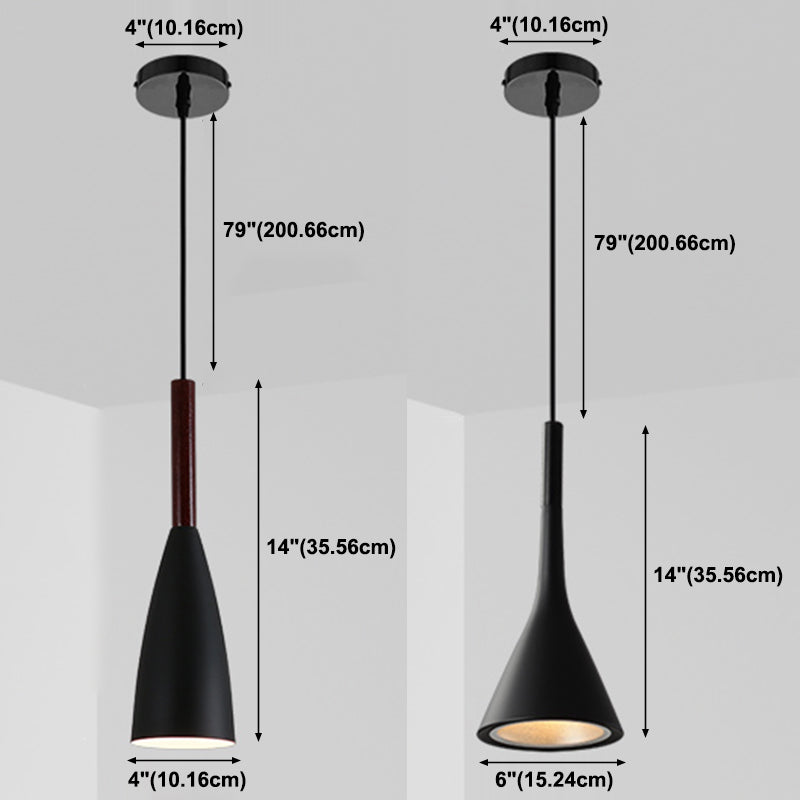 LED Metal Pendant lampe chambre à coucher moderne de style saccagé à style simple moderne