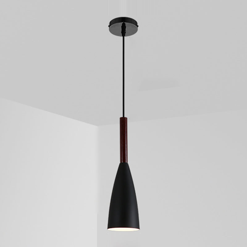 LED Metal Pendant Lamp Bedroom Modern Simple Style Hanging Light Fixture
