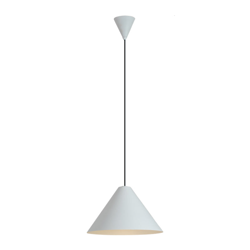 LED Conical Pendant Light Modern Simple Style Bedroom Hanging Lighting Fixture