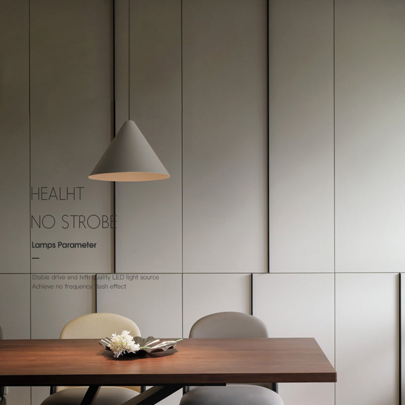 LED CONICA COMENTIVA Luz moderno de estilo simple de estilo colgante de dormitorio