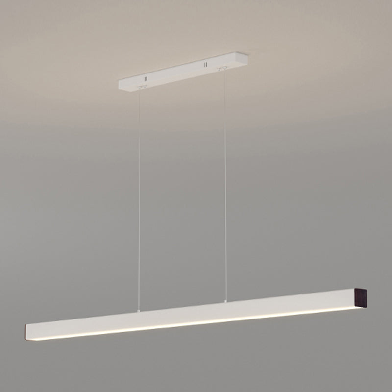Modern Simple Style Island Lamp Long Strip LED Hanging Light for Dining Room