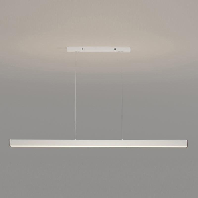 Modern Simple Style Island Lamp Long Strip LED Hanging Light for Dining Room