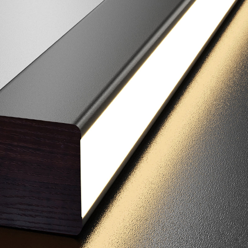 Modern Simple Style Island Lamp Long Strip LED Hanging Light for Dining Room