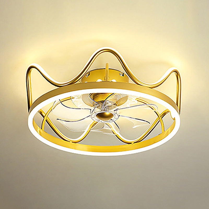Kronendedecke Leuchte Leuchte stilvolle moderne Acrylschlafzimmer -LED -LED -Halbflush Mount Lampe
