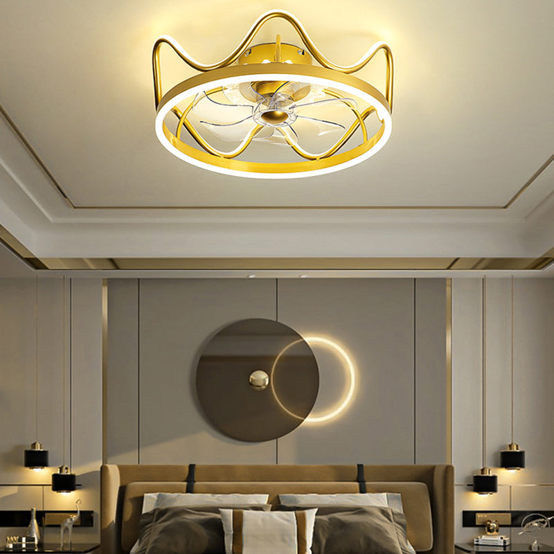 Kronendedecke Leuchte Leuchte stilvolle moderne Acrylschlafzimmer -LED -LED -Halbflush Mount Lampe