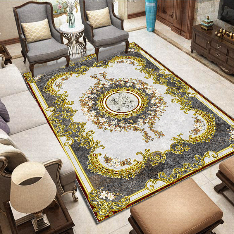 Modern European Carpet Gorgeous Home Decor Carpet Polyester Area Rug with Non-Slip Backing