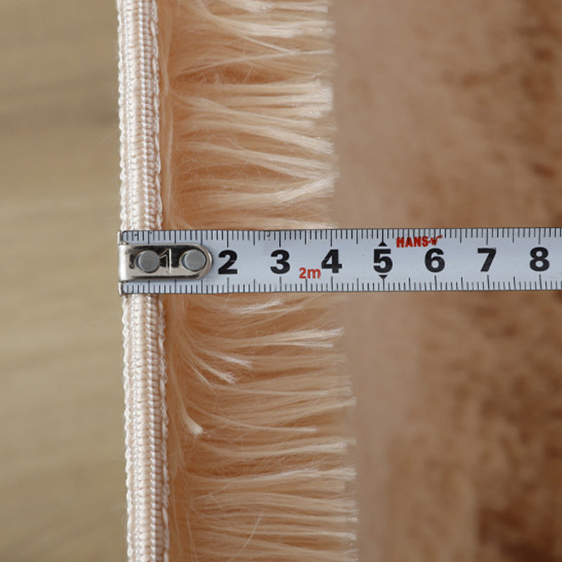 Minimalistischer Teppich Einfacher fester Farbe Innenteppich Polyester Wohnzimmer Shag Teppich mit rutschfestem Hintergrund