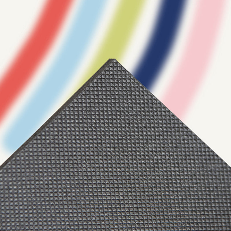 Light Pink Striped Rug PVC Minimalist Rug Non-Slip Backing Rug for Home Decor