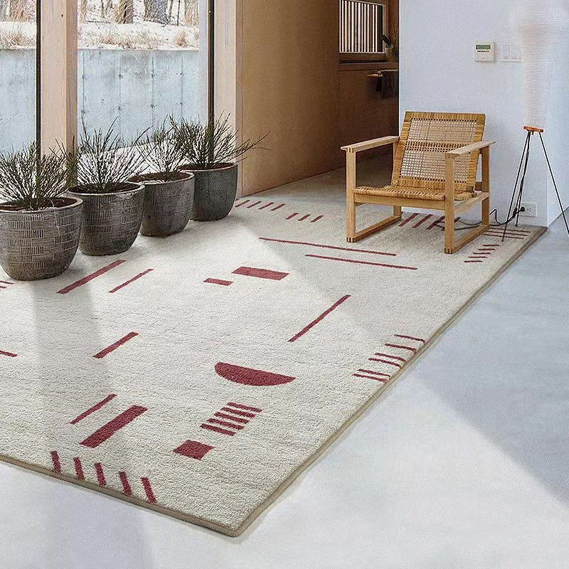 Fancy Stripe Print Teppich Freizeit Waschbarer Teppich Wohnzimmer Polyester Teppich mit rutschfestem Rücken