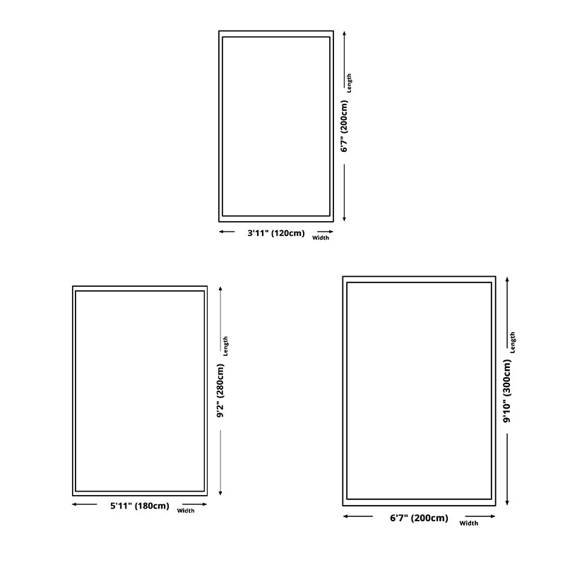 Dark Green Modern Rug Polyester Leaves Rug Non-Slip Backing Rug for Living Room