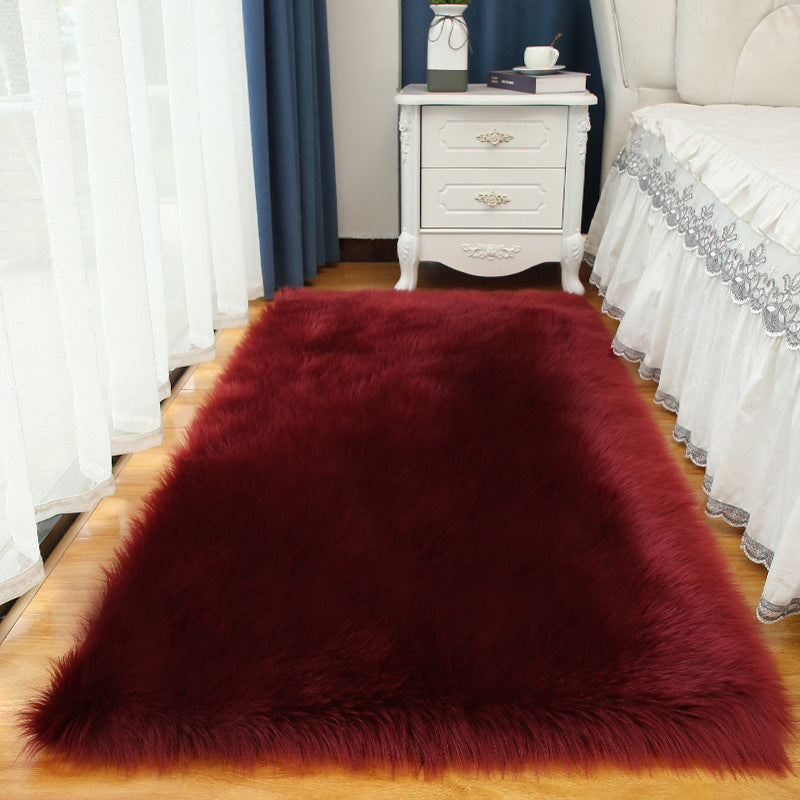 Minimalistisch vaste kleur tapijt Modern polyester tapijt wasbaar wastidee shag tapijt voor slaapkamer