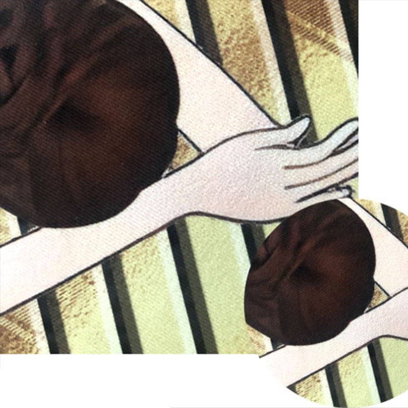 Orange Modern Rug Polyester Girl Rug Non-Slip Backing Rug for Living Room