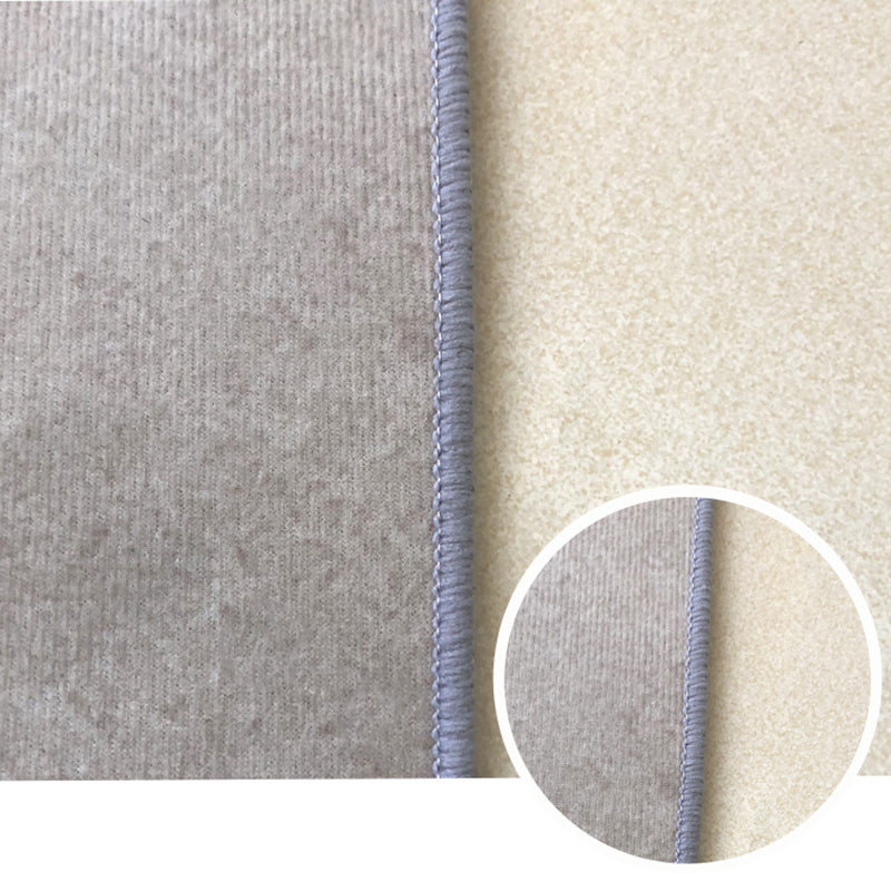 White Modern Rug Blending Line Rug Non-Slip Backing Rug for Living Room
