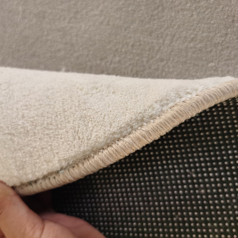 Tapis moderne gris en Polyester, bloc de couleurs, avec envers antidérapant, pour la décoration de la maison