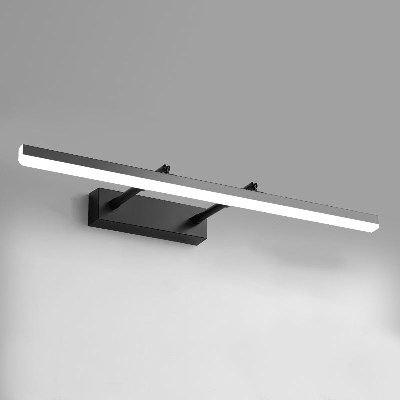 Modern Minimalist Linear Wall Lamp Adjustable Acrylic Wall Light Fixture for Bathroom