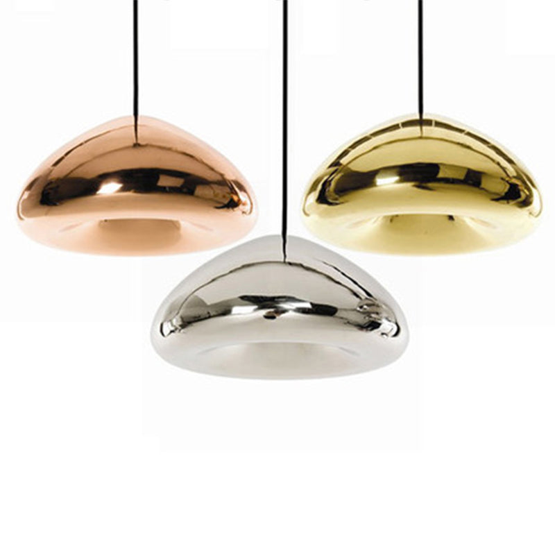 Lumo sospeso in vetro a specchio 1 Lampada a sospensione in stile moderno leggero per soggiorno