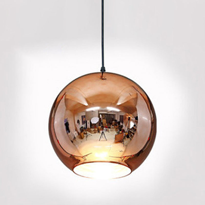 Ball Shape Glass Hanging Light Modern Simple Style Pendant Light for Living Room