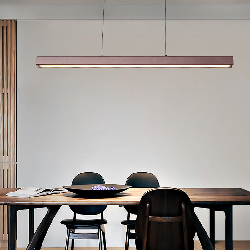 Long Strip Island Lampe Nordic Modern Style LED Hängende Licht für Esszimmer