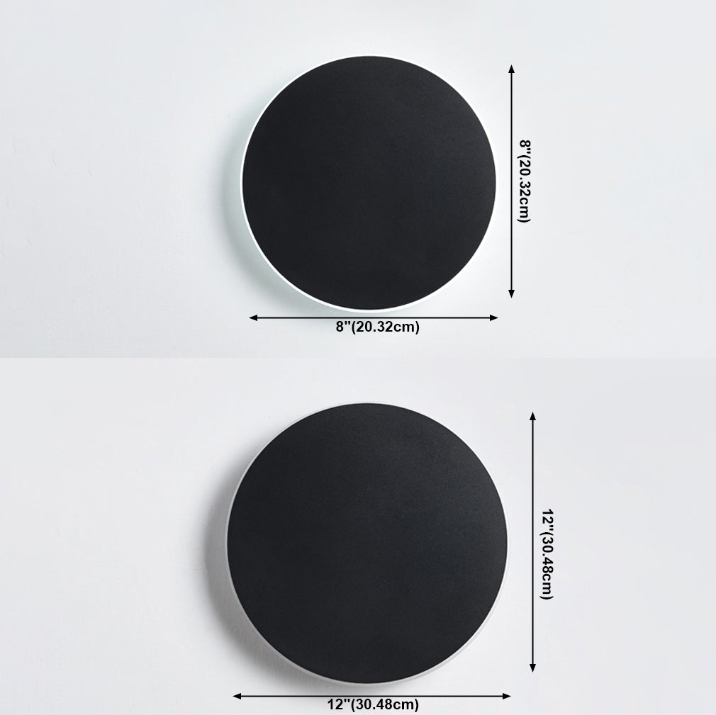 LED Wall Mount Light Modern Style Round Shape Wall Sconce Light Fixture for Bedroom