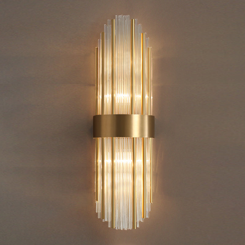 Modern Style Sconce Wall Light 2 Lights Crystal Wall Lamp for Bedroom Dining Room