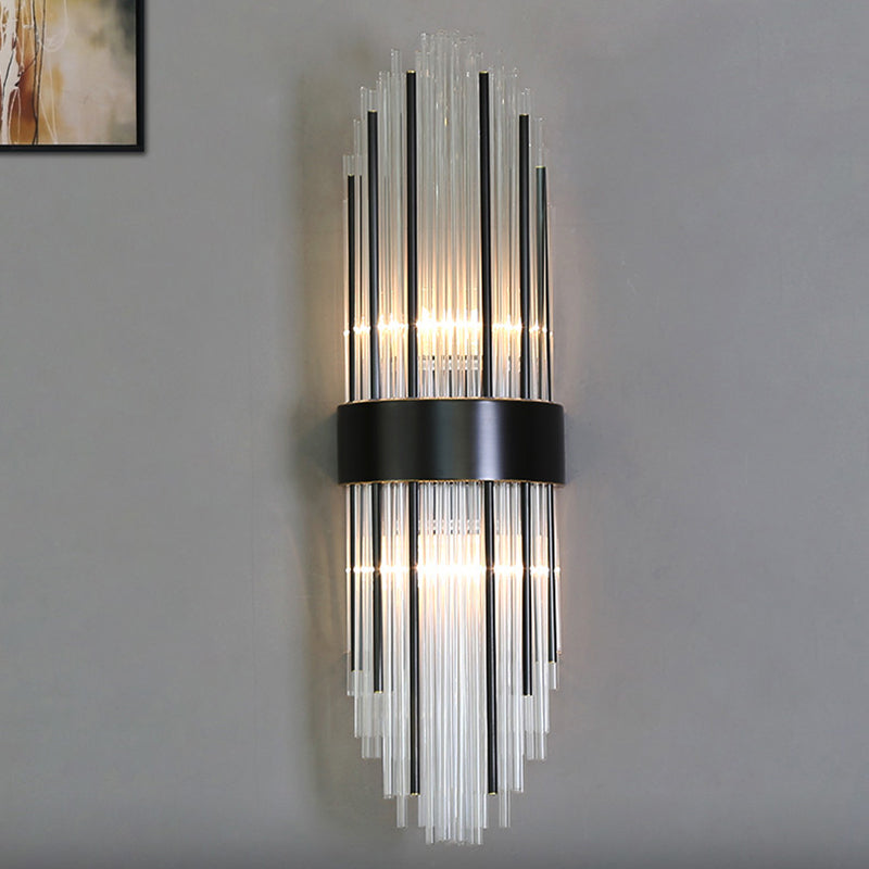 Modern Style Sconce Wall Light 2 Lights Crystal Wall Lamp for Bedroom Dining Room