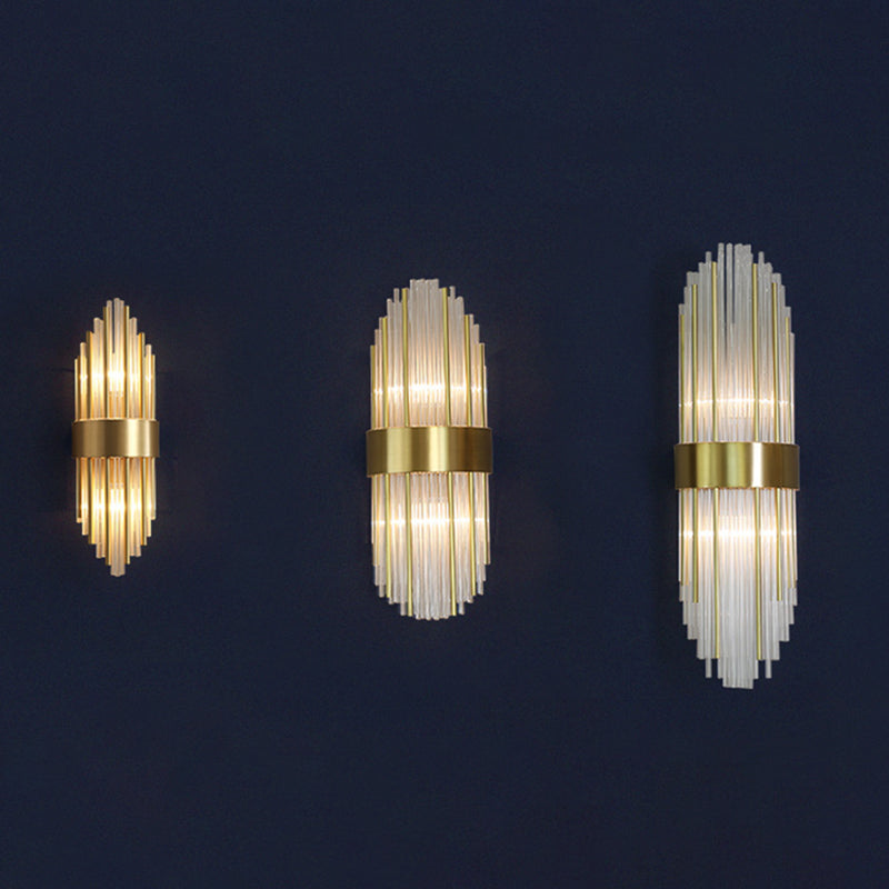 Modern Style Sconce Wall Light 2 Lights Crystal Wall Lamp for Bedroom Dining Room