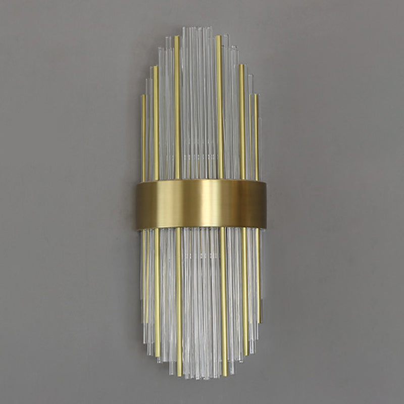Modern Style Sconce Wall Light 2 Lights Crystal Wall Lamp for Bedroom Dining Room