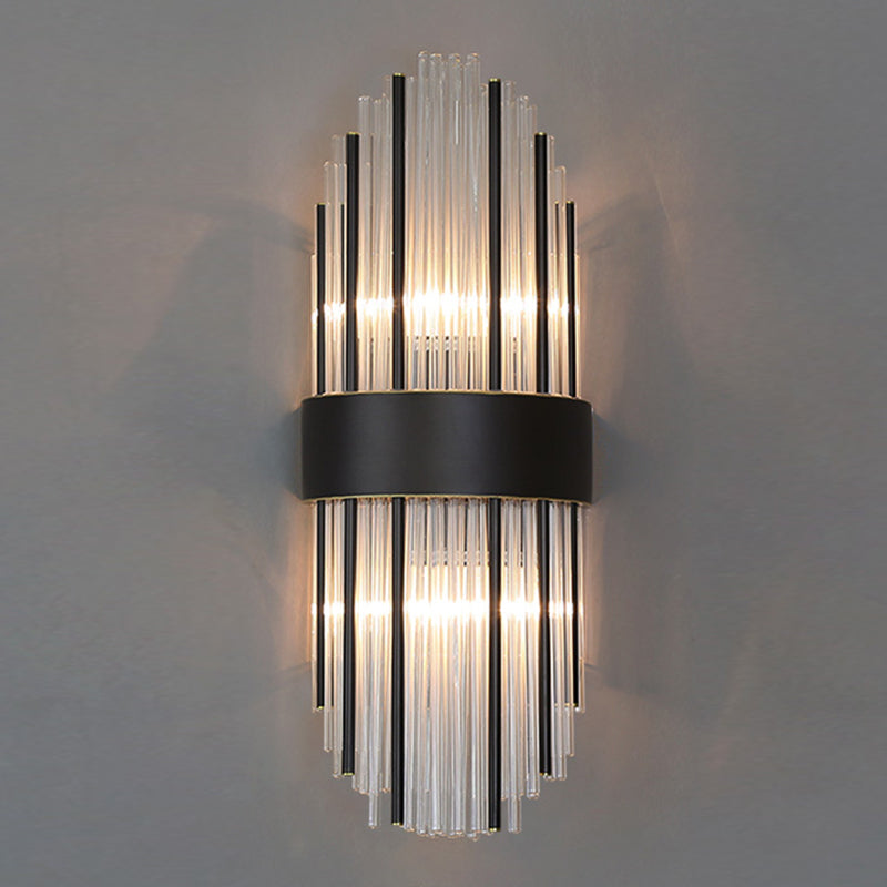 Modern Style Sconce Wall Light 2 Lights Crystal Wall Lamp for Bedroom Dining Room