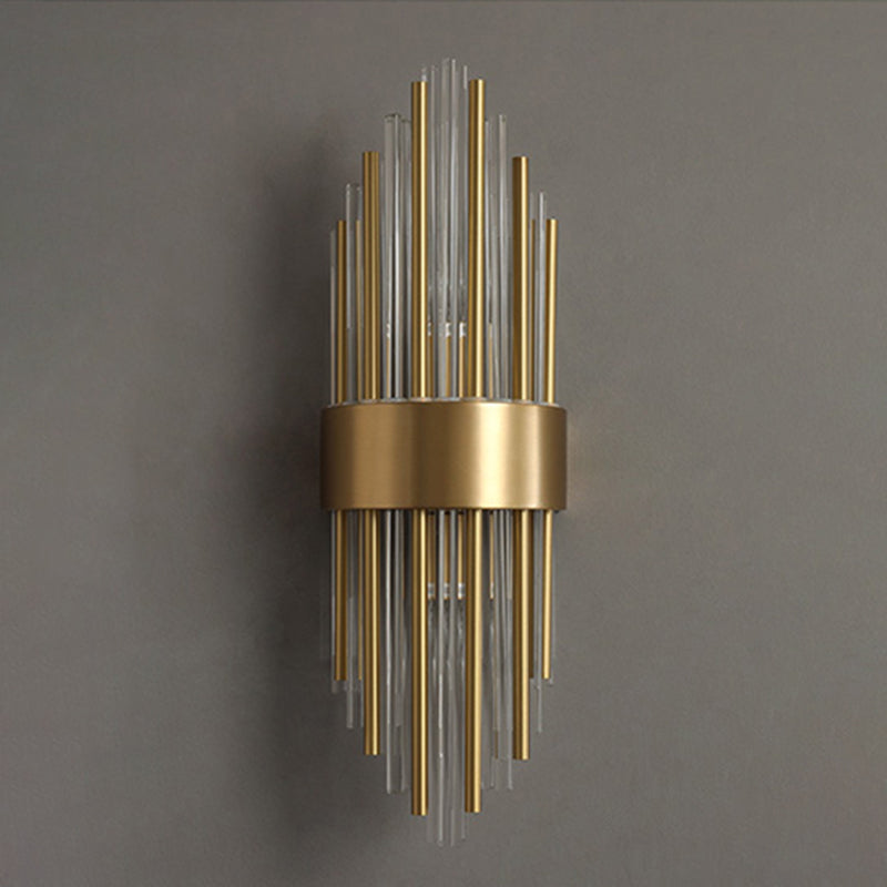 Modern Style Sconce Wall Light 2 Lights Crystal Wall Lamp for Bedroom Dining Room