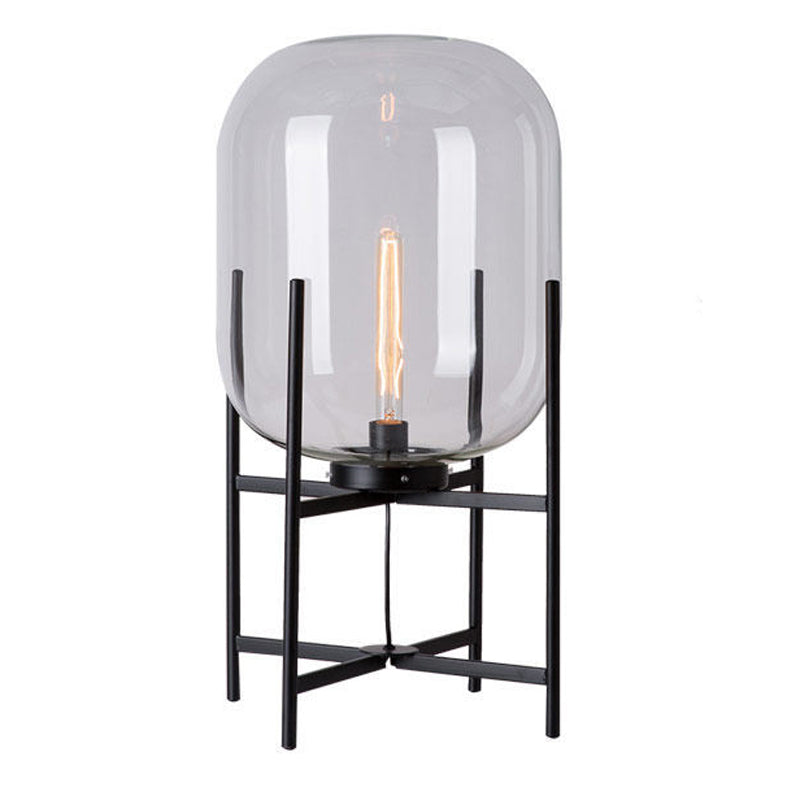 Ultramoderne eenvoud vat tafellamp glas nachtkastje lamp voor slaapkamer