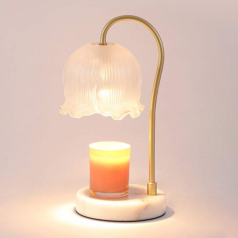 One Bulb Glass Table Lamp Contemporary Bedroom Desk Lamp (Without Aromatherapy)
