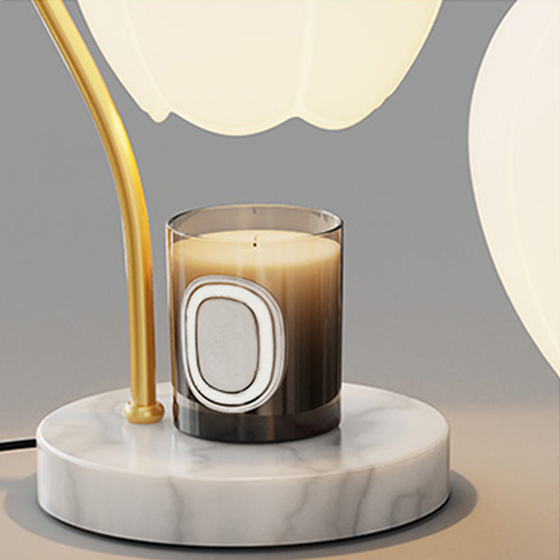 One Bulb Glass Table Lamp Contemporary Bedroom Desk Lamp (Without Aromatherapy)