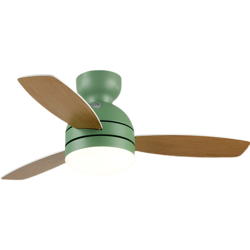 Dome LED Ceiling Fan Light Macaron Acrylic Kids Bedroom Dining Room Mount Light