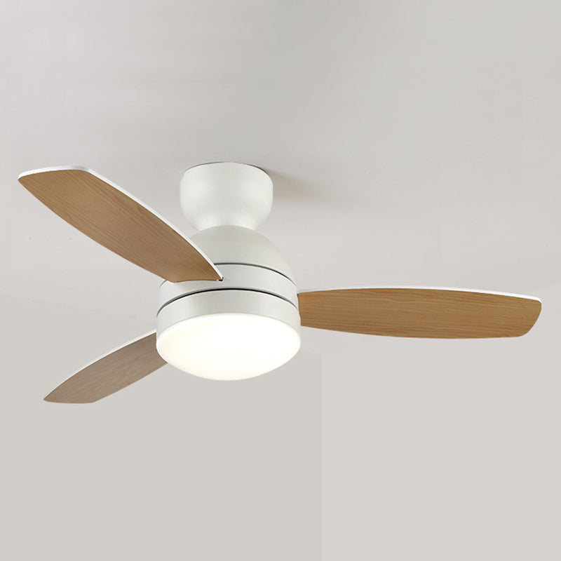 Dome LED Ceiling Fan Light Macaron Acrylic Kids Bedroom Dining Room Mount Light
