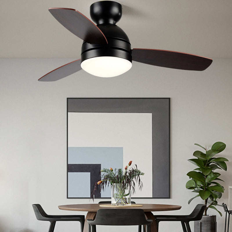 Dome LED Ceiling Fan Light Macaron Acrylic Kids Bedroom Dining Room Mount Light