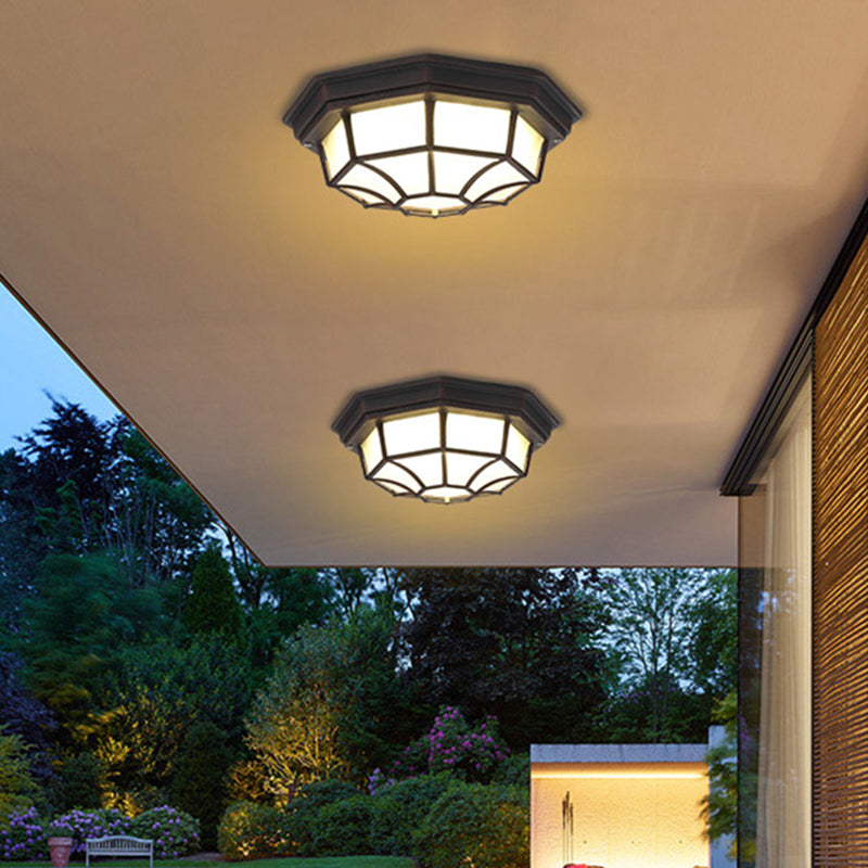 Modern Simple Style LED Ceiling Lamp Outdoor  Rustproof Flush Mount Lighting Fixture