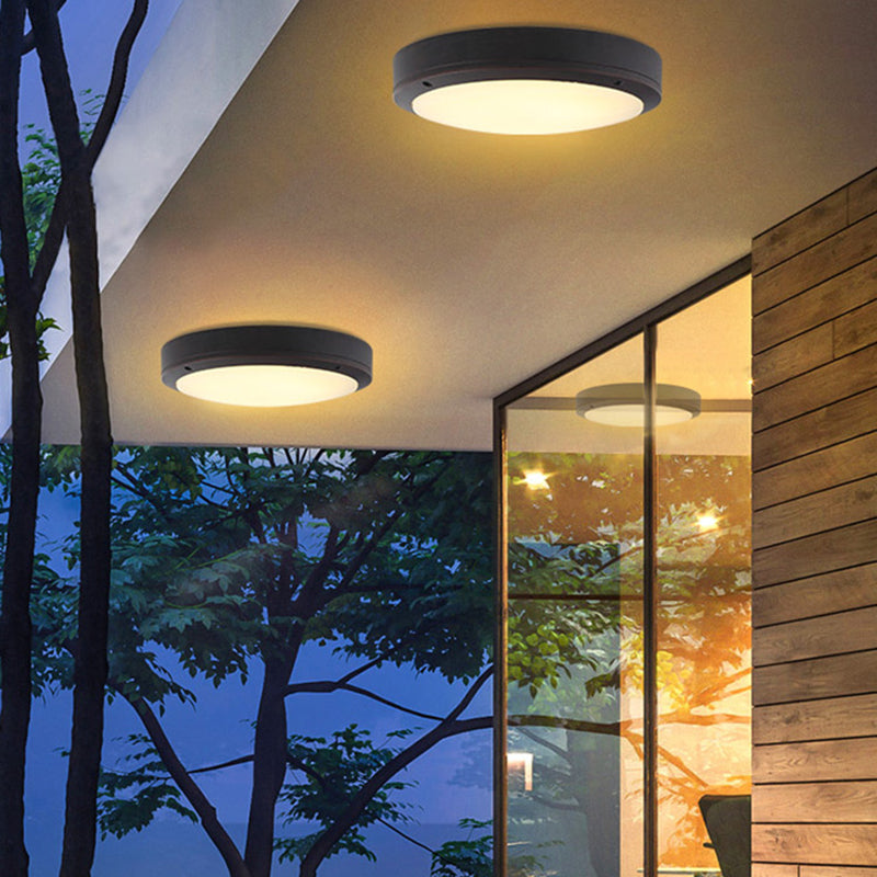 Modern Simple Style LED Ceiling Lamp Outdoor  Rustproof Flush Mount Lighting Fixture
