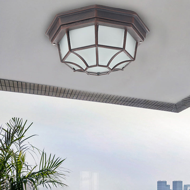 Modern Simple Style LED Ceiling Lamp Outdoor  Rustproof Flush Mount Lighting Fixture