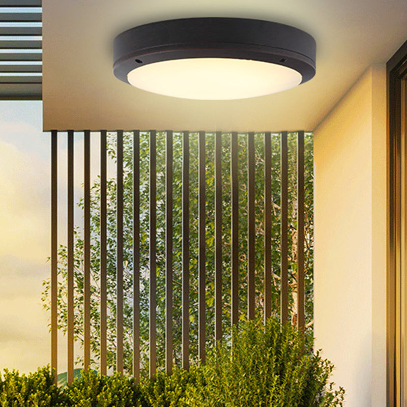 Modern Simple Style LED Ceiling Lamp Outdoor  Rustproof Flush Mount Lighting Fixture