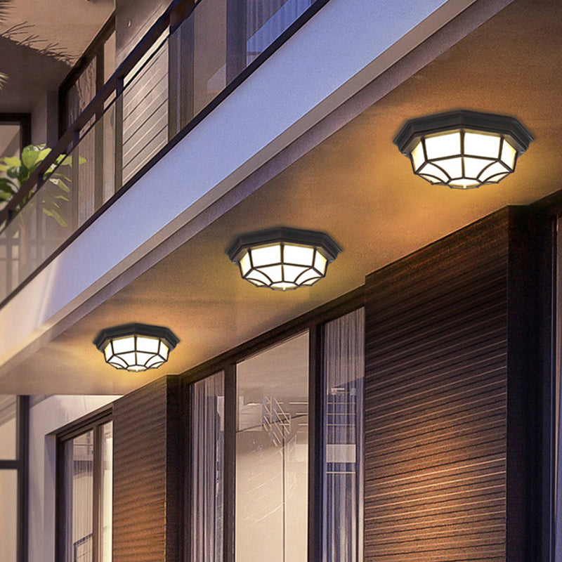 Modern Simple Style LED Ceiling Lamp Outdoor  Rustproof Flush Mount Lighting Fixture