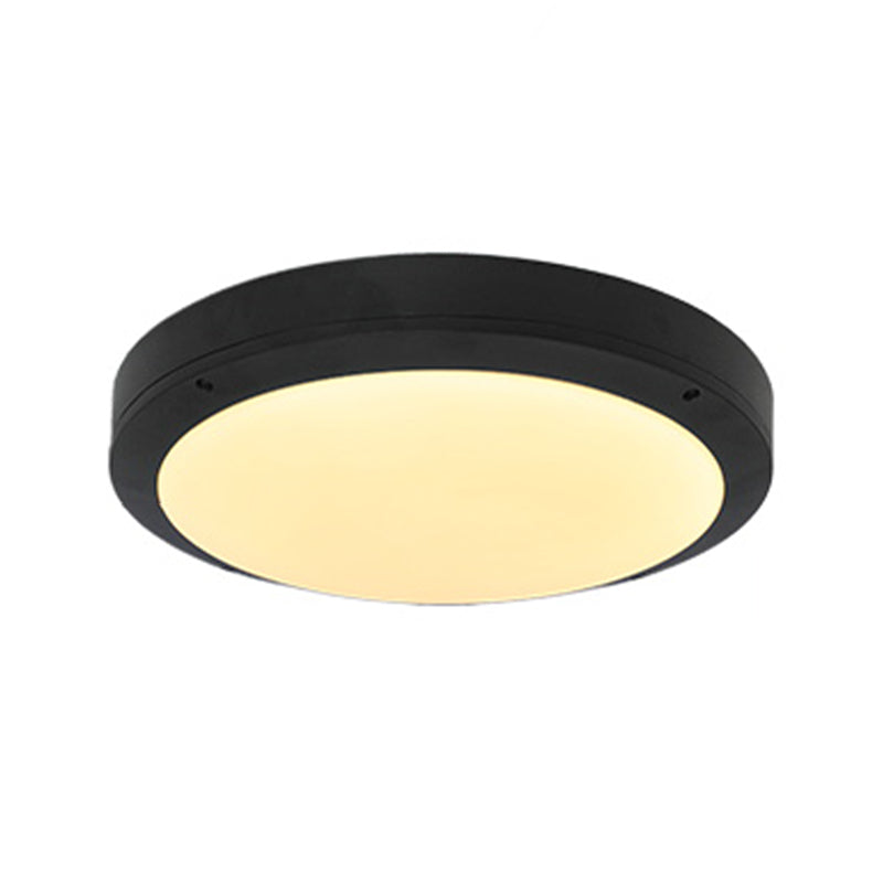 Outdoor Balcony LED Ceiling Lamp Simple Style Rustproof Flush Mount Lighting Fixture