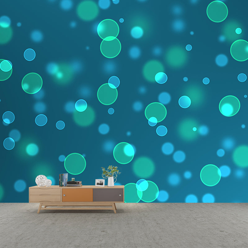 Contemporary Blurry Pattern Wall Mural for Living Room Eco-friendly Wall Covering