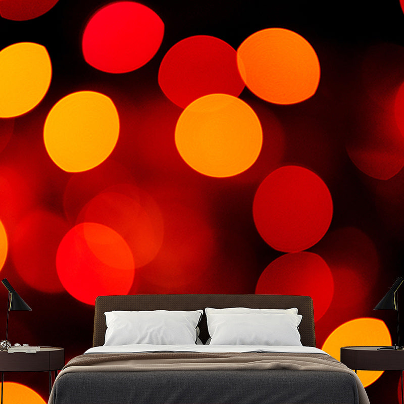 Customized Bokeh Mural Wall Decor Eco-friendly Wallpaper for Dining Room