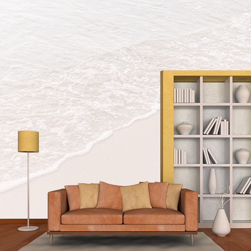 Contemporary Style Sea Wall Mural for Living Room Mildew Resistant Wall Covering