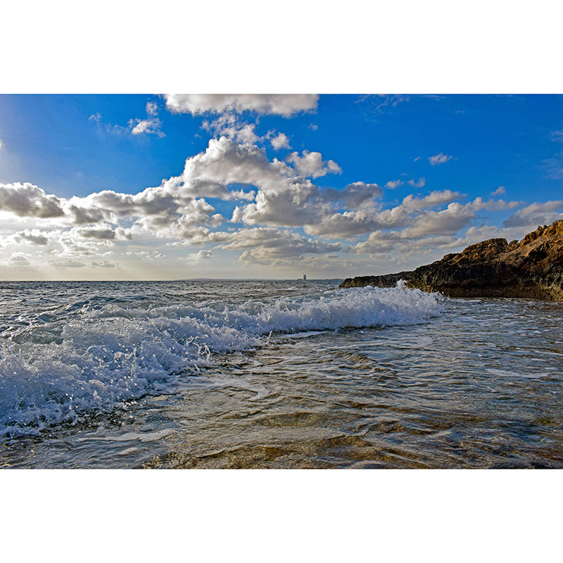 Modern Sea Mural Wall Covering for Dining Room Eco-friendly for Decoration